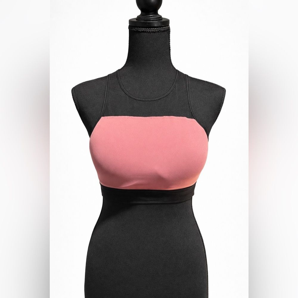 PINK Sports Bra Small Black Pink Racerback